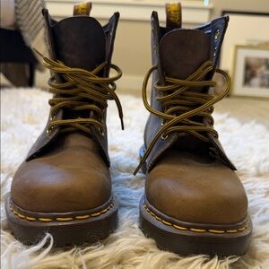 Dr. Martens Brown Lace Up Boots